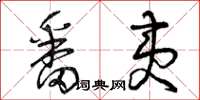 曾庆福番夷草书怎么写