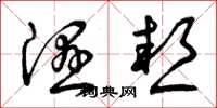 曾庆福湿热草书怎么写