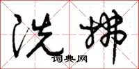 曾庆福洗拂草书怎么写
