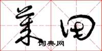 曾庆福莱田草书怎么写