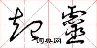 曾庆福起灵草书怎么写