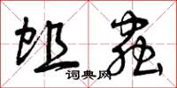 曾庆福蛆虫草书怎么写