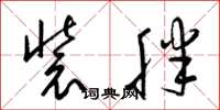 梁锦英装胖草书怎么写