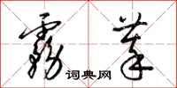 梁锦英雾萃草书怎么写