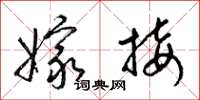 梁锦英嫁接草书怎么写