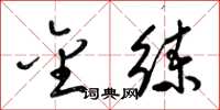 梁锦英金练草书怎么写
