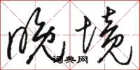 骆恒光晚境草书怎么写
