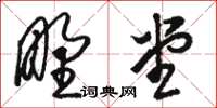 骆恒光野堂草书怎么写