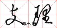 骆恒光支理草书怎么写
