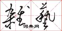 骆恒光杂艺草书怎么写