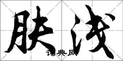 胡问遂肤浅行书怎么写