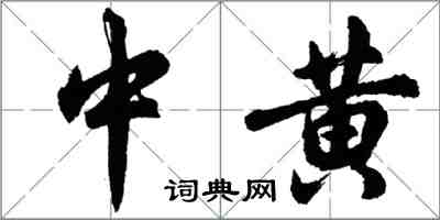 胡问遂中黄行书怎么写