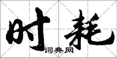 胡问遂时耗行书怎么写