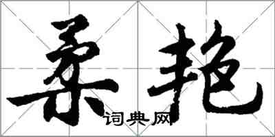 胡问遂柔艳行书怎么写