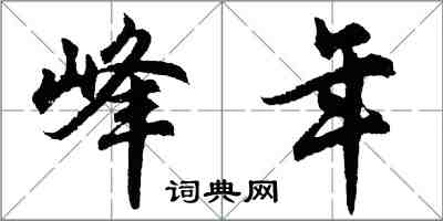 胡问遂峰年行书怎么写