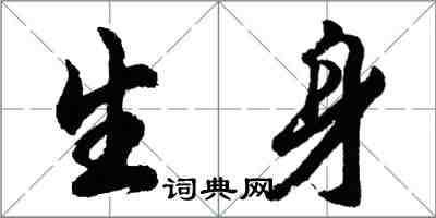 胡问遂生身行书怎么写