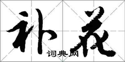 胡问遂补花行书怎么写