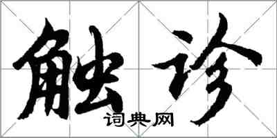 胡问遂触诊行书怎么写