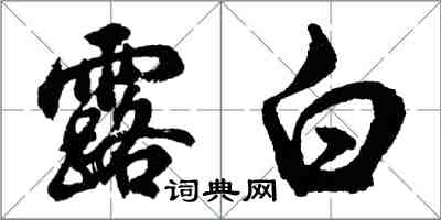 胡问遂露白行书怎么写