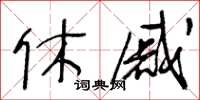 王冬龄休戚草书怎么写