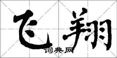 翁闿运飞翔楷书怎么写