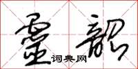 王冬龄灵韶草书怎么写