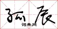 王冬龄孤辰草书怎么写