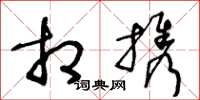 王冬龄相携草书怎么写