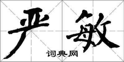 翁闿运严敏楷书怎么写