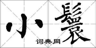 翁闿运小鬟楷书怎么写