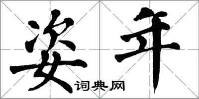 翁闿运姿年楷书怎么写