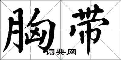 翁闿运胸带楷书怎么写