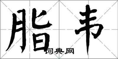 翁闿运脂韦楷书怎么写