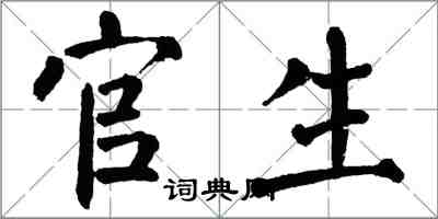 翁闿运官生楷书怎么写
