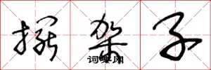王冬龄摆架子草书怎么写