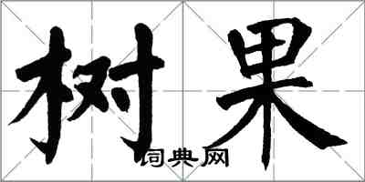 翁闿运树果楷书怎么写
