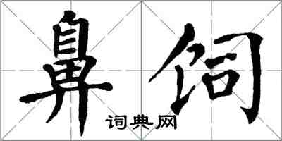翁闿运鼻饲楷书怎么写