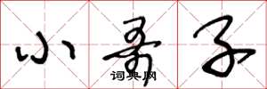 王冬龄小哥子草书怎么写