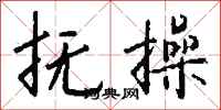 钱沛云抚操行书怎么写