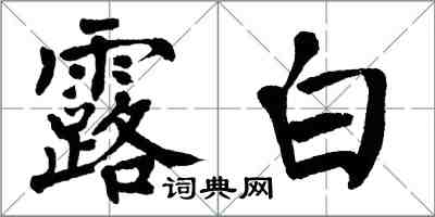 翁闿运露白楷书怎么写