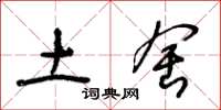 王冬龄土舍草书怎么写