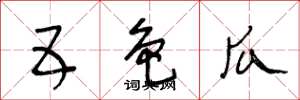 王冬龄五色瓜草书怎么写