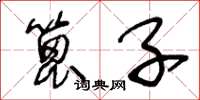 王冬龄篦子草书怎么写