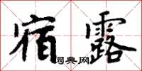 周炳元宿露楷书怎么写
