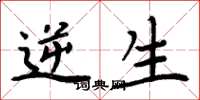 周炳元逆生楷书怎么写