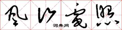 刘少英风行电照草书怎么写
