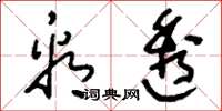 刘少英看透草书怎么写