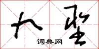 刘少英九圣草书怎么写