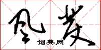 刘少英风发草书怎么写