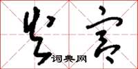 刘少英火宫草书怎么写